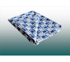 Одеяло байковое, клетка, размер_140х205 см,  плотность_420г/м2